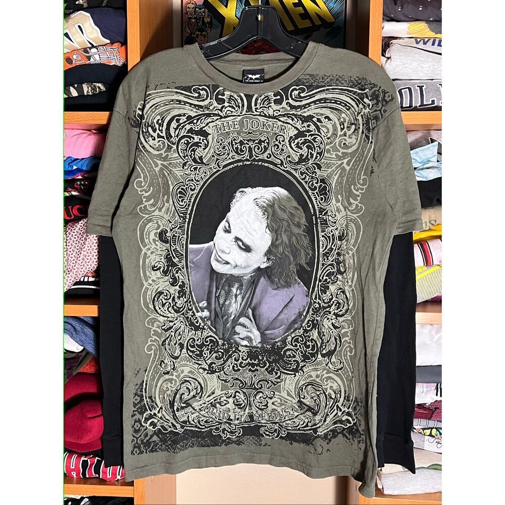 Y2K Batman The Dark Knight Joker Grunge Long Sleeve T Shirt